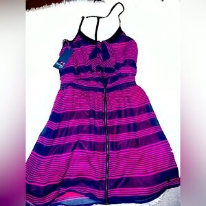 NWT Tommy Girl dress by Tommy Hilfiger pink and navy size medium